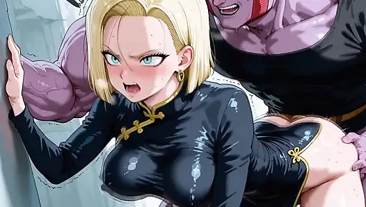 King Cold X Android 18 (db)