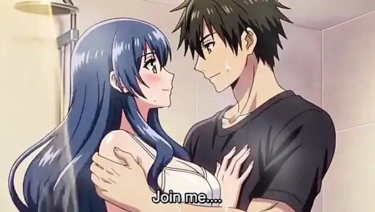 Stepbrother watch stepsister while she is taking shower 3D Anime