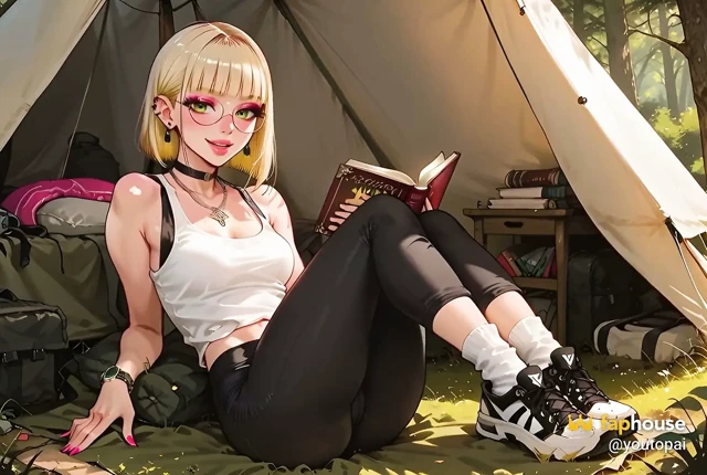 Camping with a Bespectacled Nerd Tourist - Dirty Sex in a Tent in the Middle of an Ai Forest