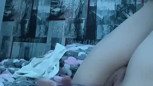 Amcığıma ve götüme dildo
