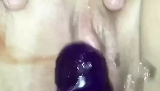 birleşik Krallıklı orta yaşlı seksi kadının boşalması