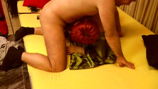 Both holes fucked in missionary position