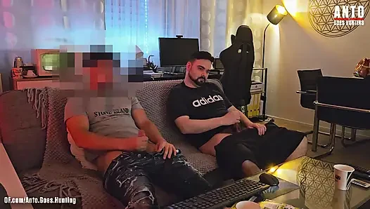 Big Dick Straight Turkish Buddy Get's more comfortable and curious and joins mutual jerk-off and blowjob