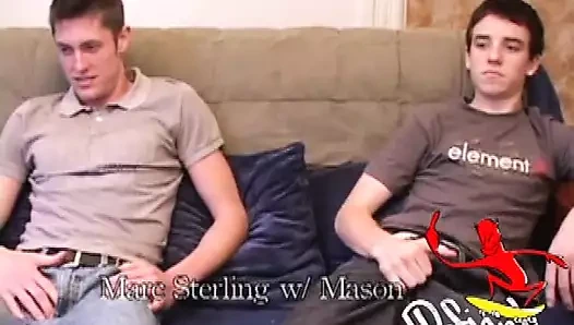 Genç Marc ve Mason stroke ve yarak emiyor