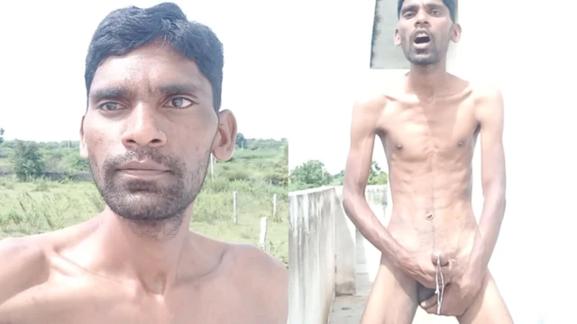 Rajesh açık havada mastürbasyon yapıyor, inilti, çük tükürme, göt gösterme, popo, şaplak, tokat ve cumming