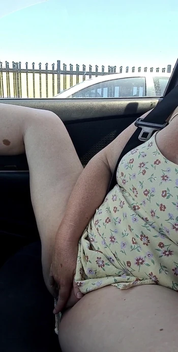 Игра с киской в машине