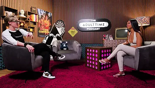 Ameena Green Striptizci kökenleri, osurma videoları ve anime hayranları | Adult Time Podcast