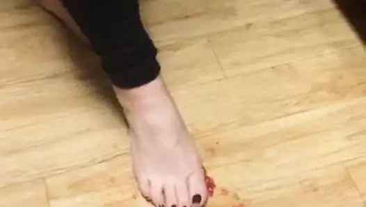 İlk kez çilekli ayak ezmek