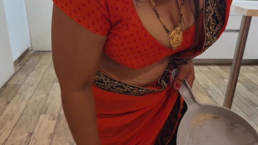 Sexy maid of the house left the bai by two boys