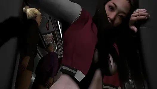 Asian Girl Rides Dick In The Bus Bus - POV Experience