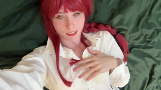 Anime Power UwU Bed Ride - Dripping Dildo Playtime