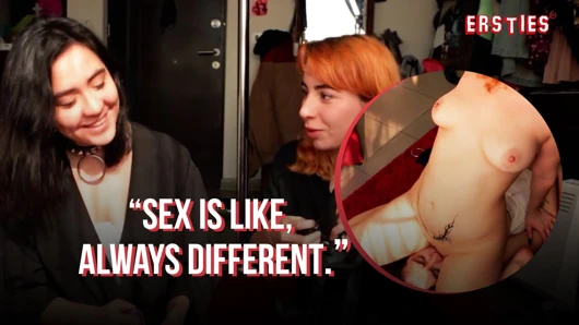 Ersties - Vesania ve Okinu azgın ve takma yarakla rahatlama