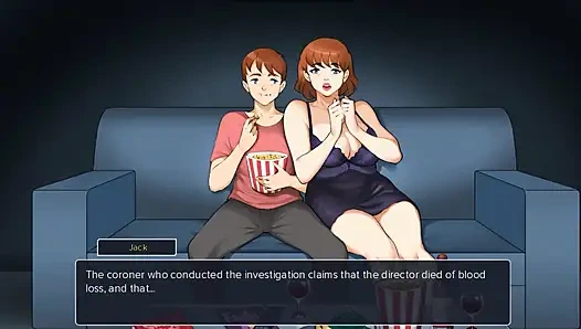 Yengemi televizyon izlerken parmaklıyorum