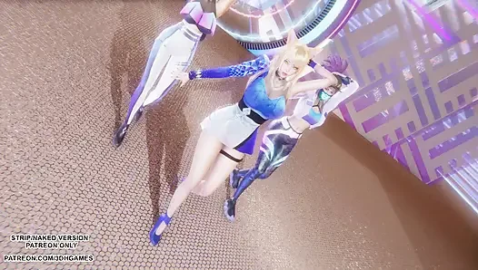 Mmd kpop iblis avcıları - huntrx - altın ahri akali kaisa seksi kpop dans league of legends hentai sansürsüz 4k 60 fps