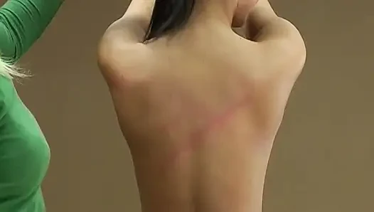 Nataly Çıplak Sırt Kırbaçı Klasik08228