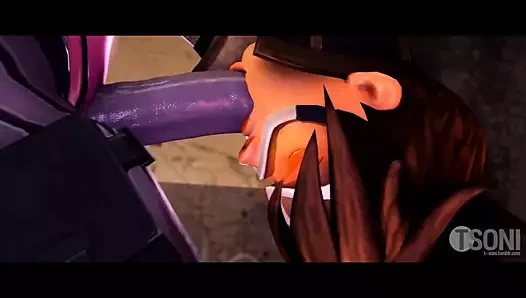 Dul kadın merhametle biraz eğleniyor