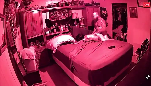 Had to be quiet, his stepmom was in the other room