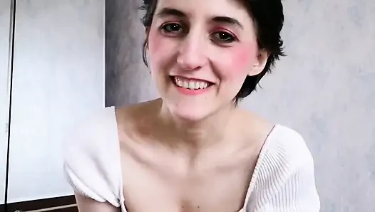 Dev bir kadın ile rol yapma