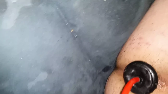 Огромный надувной батплаг, пролапс с зиянием