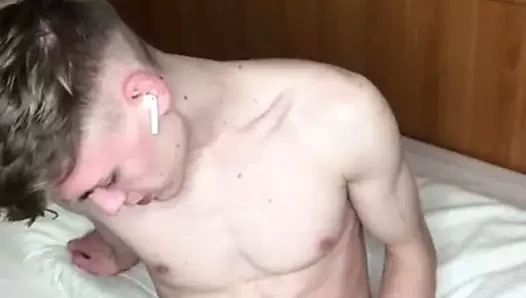 Sexy twink boy handjob