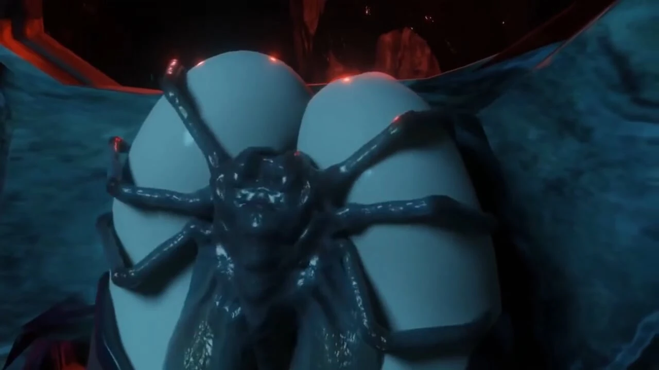 Alienígena lleno de lujuria se cogía a una princesa tetona de culo enorme en una gangbang