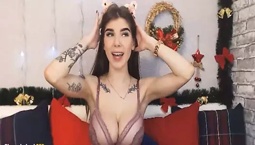 Sıcak esmer bebek sonraki kapı inliyor kullanma ona vib oyuncak