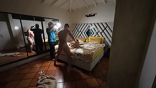 Kamera arkası - beni gerçekten sert siken yabancılarla iki tam film, çifte penetrasyon ve bolca döl