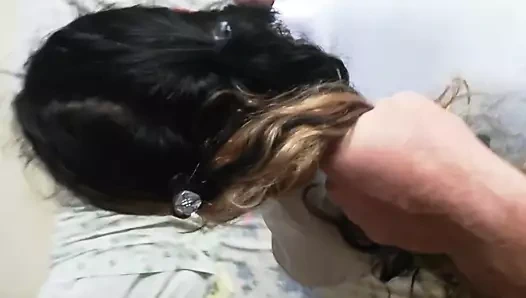 Bir kız öğrenci ile doggystyle