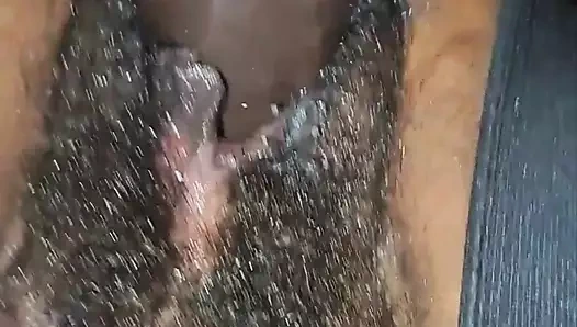 Makine, büyük dildo ve sıkı amcık