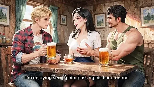 Sensual Wife at Rancho do Mato: Husband Shares His Wife with Friend at Wooden House