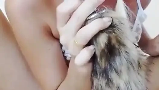 Seksi kuyruk tıkacı ve yoğun amcık sikişi