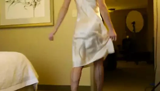 Saten slip &amp; ayakkabı