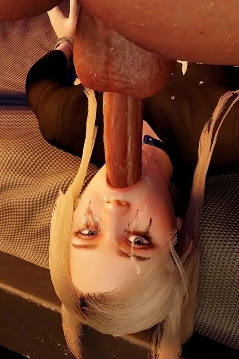 Bdsm esaret 3 boyutlu porno - büyük memeli sarışın gırtlağına kadar alıyor