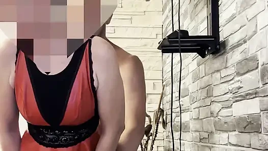 Olgun Çift Takma Yarakla Oynuyor