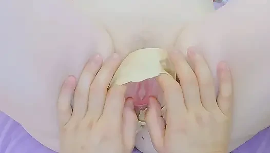 Şişmiş amından doğrudan çay içiyor
