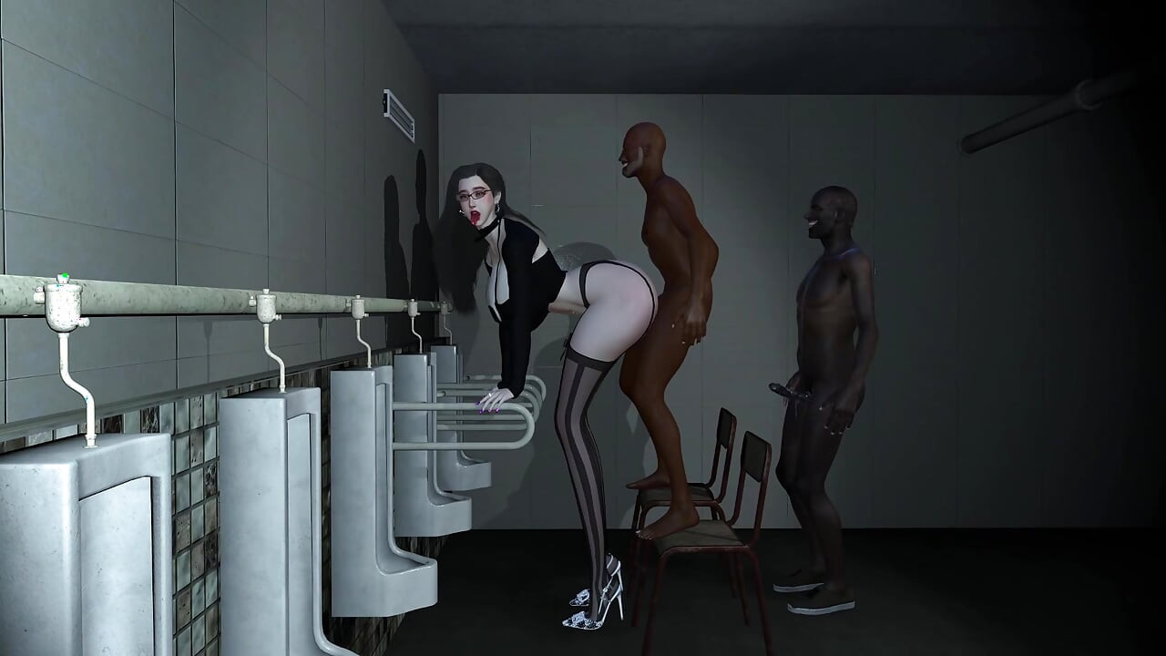 Seksi iç çamaşırlı 3 boyutlu büyük memeli Asyalı orta yaşlı seksi kadın büyük yarakla ilk kez üçlü seks yapıyor