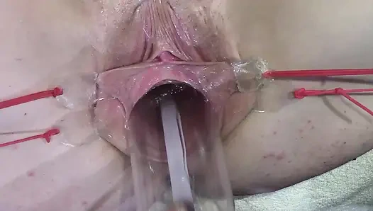 11 Uzağa Yayılmış Vajina Yakın Çekim, Lambayla 1000 Watt Seks