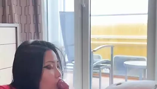 dilleme ve yüze boşalma (yarı spidey kostümü baskısı)