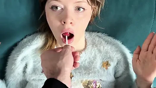 Uzaktan dondurma: üvey kardeşler lolipop üvey kız kardeşle anal azdırıyor