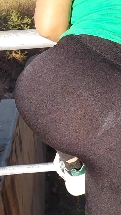 Epic moment from "Sheer leggings, stepsister in sexy fitted lycra"