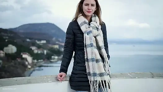 Kıyı dumanı anı sessiz meltem manzaralı