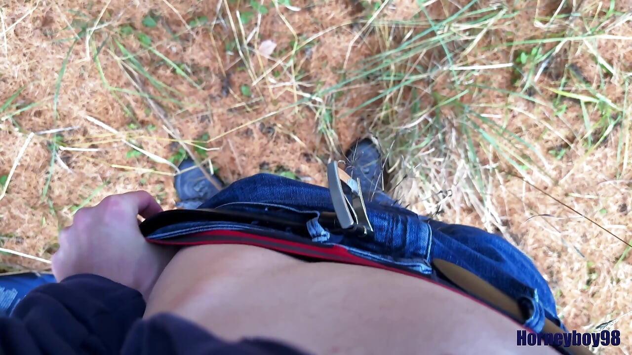 Ormanda Bir Sonbahar Gününde Twink Wixt Ve Azgın Fışkırtma