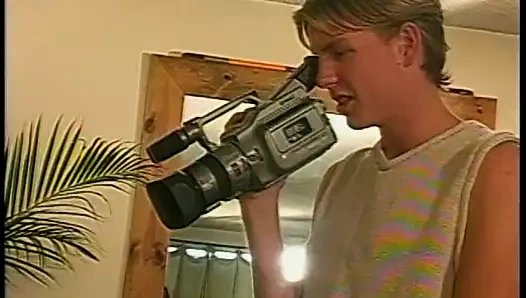 Brunette gets fucked hard doggystyle on the couch by bisexual guys