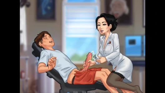 Yaz mevsimi efsanesi doktor yarağına baktıktan sonra kendini şanslı hissetti