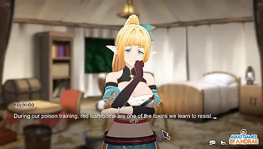 Fuggi, il mio ninja elven! Gameplay 3D parte 2 – Inizia l'addestramento e l'esplorazione di Lizet