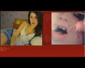 Webcamgirl sürpriz ile ona kendi yüz 12