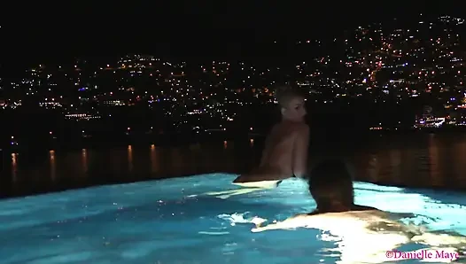 Çift geç sıska dip fondle için gidiyor
