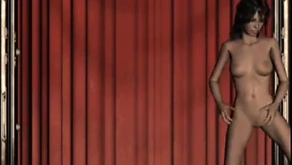 Sıcak 3d striptizci Başlarken kötü üzerinde sahne