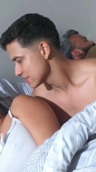 This stepmom is a hot ass milf who likes to share the bed always with her handsome stepson. | Clip 1