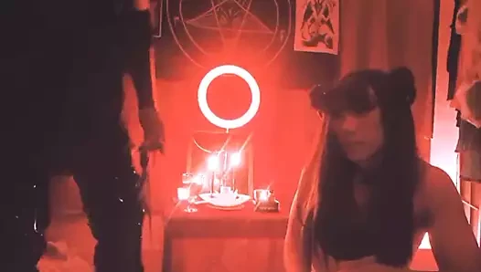 Asya şeytani korkak ve metresi zevk her diğer